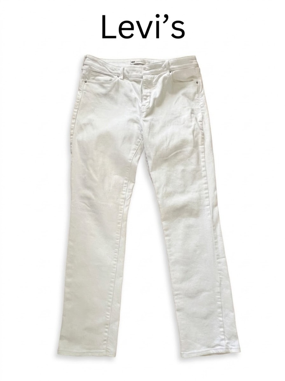Women’s White Levi’s Mid Rise Skinny Size 16 0245